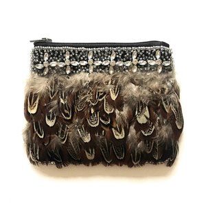 Beaded Feather Purse - NWOT